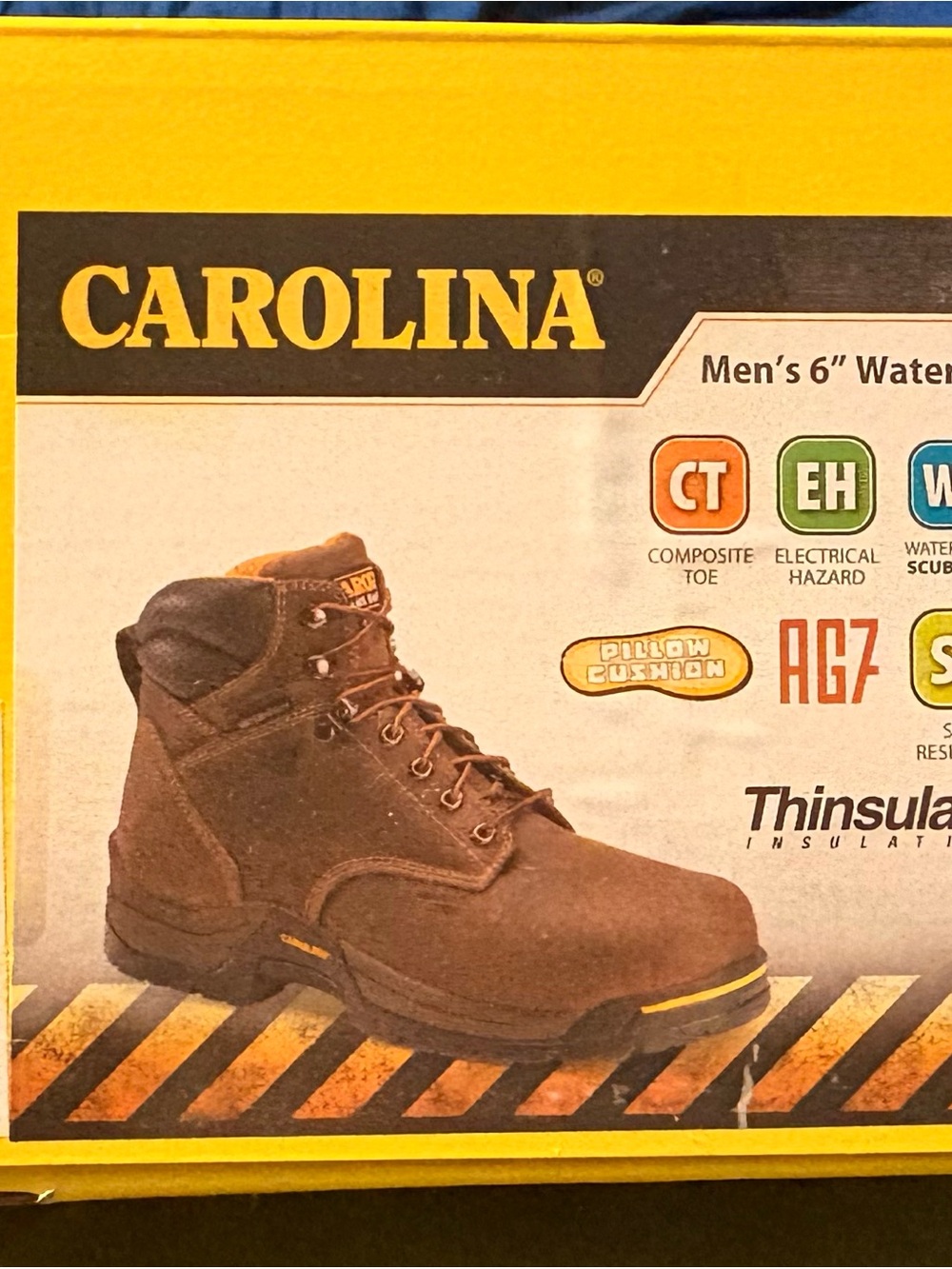 Carolina Men's Brown Insulated Work Boot with Composite Toe